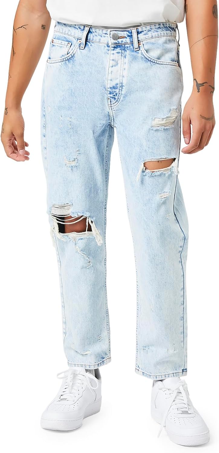 Forever 21 Mens Distressed Slim-fit Jeans - Image 2