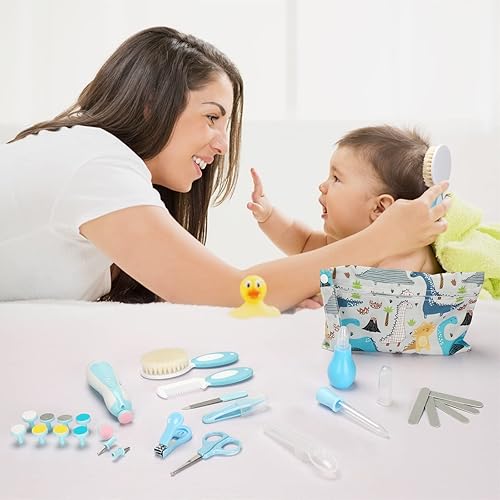 Miniatura 6 de Kit de aseo 30 en 1 juego de cuidado de la salud del bebé Divava y juego de recortador de uñas eléctrico de seguridad kits de cuidado para recién