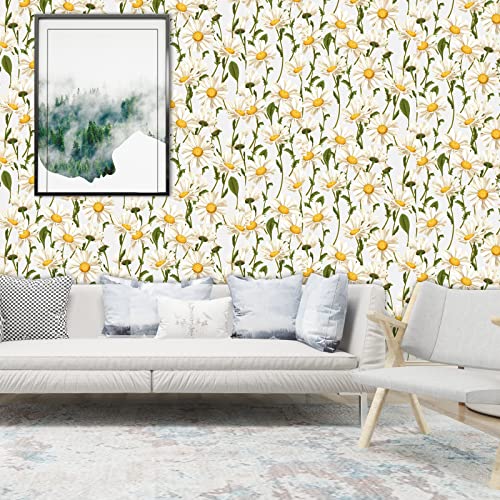 Dvegort Peel And Stick Wallpaper Floral Self-Adhesive Watercolor Floral Wallpaper Removable Vinyl Floral Contact Paper For Decorating Children's Rooms And Old Furniture (17.7 "X118.1) #TOP2
