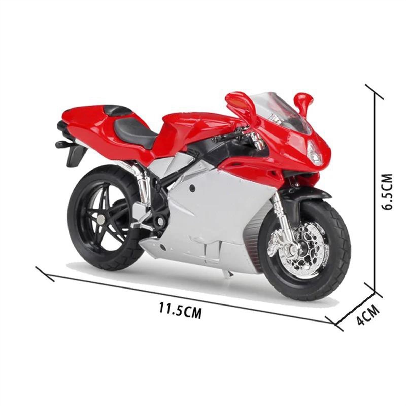 Modello in Scala 1:18 per MV Agusta F4S Modello di Moto Pressofuso in Metallo Moto da Collezione
