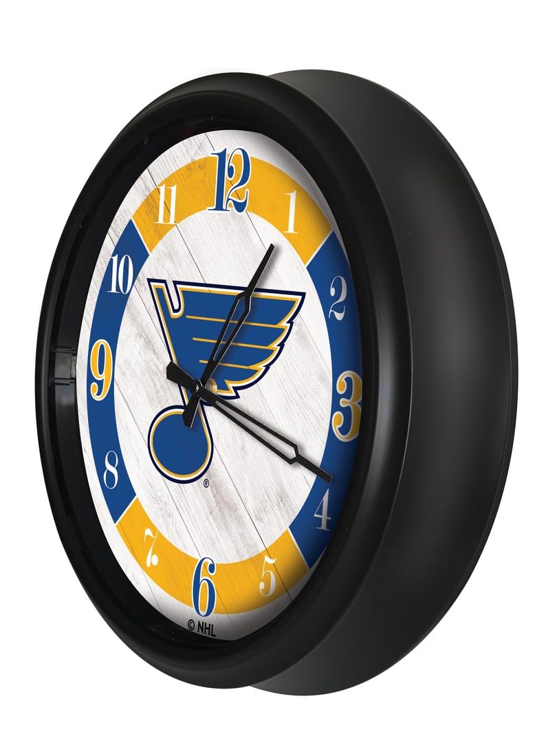 Holland Bar Stool St Louis Blues Indoor/Outdoor LED Wall Clock