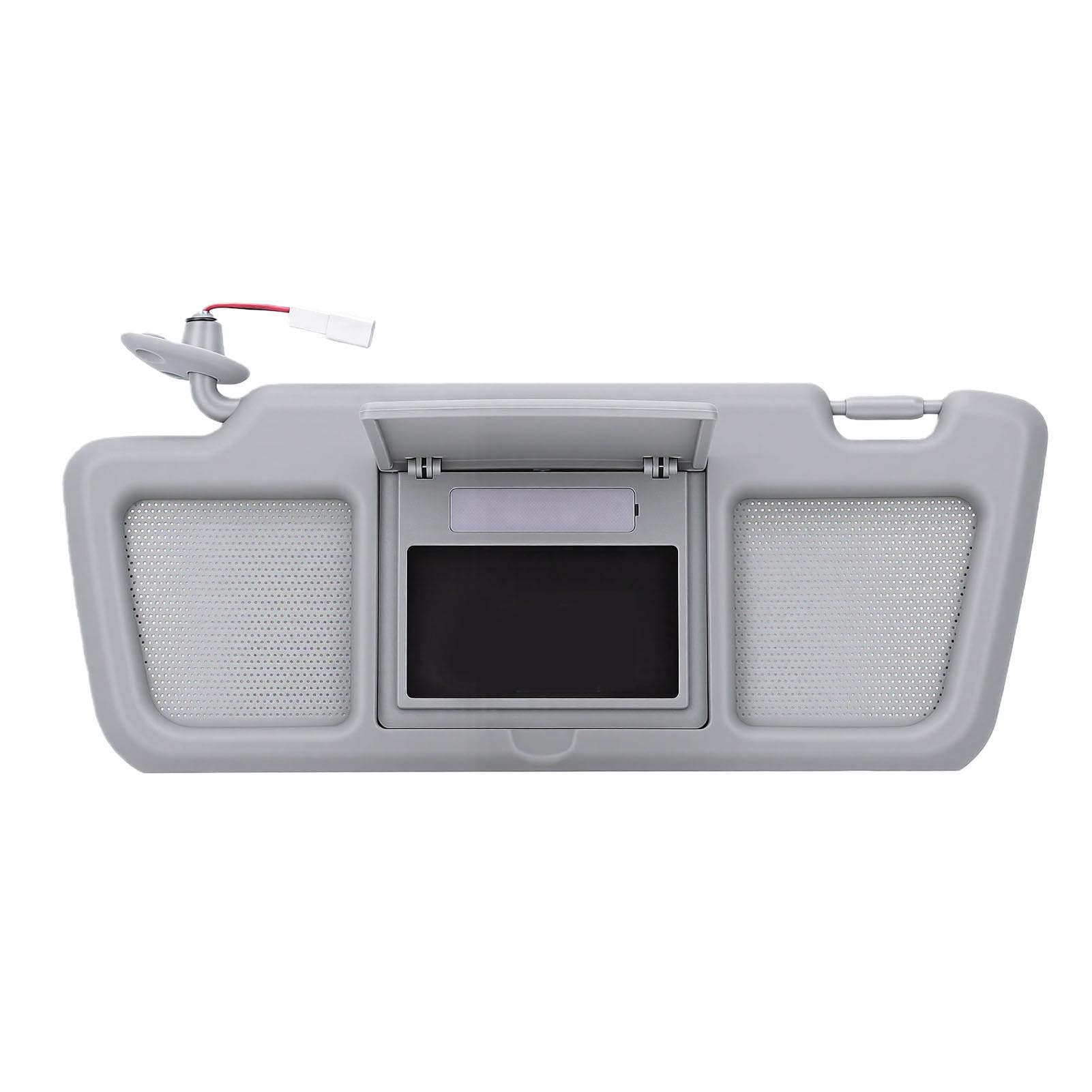 Goshyda Aletta Parasole Lato Conducente per RX-8 2004-2011, FE88-69-320B-77 Aletta Parasole Sinistra con Specchietto Cosmetico Illuminato, Interno Auto Resistente Al Calore, Grigio Chiaro,