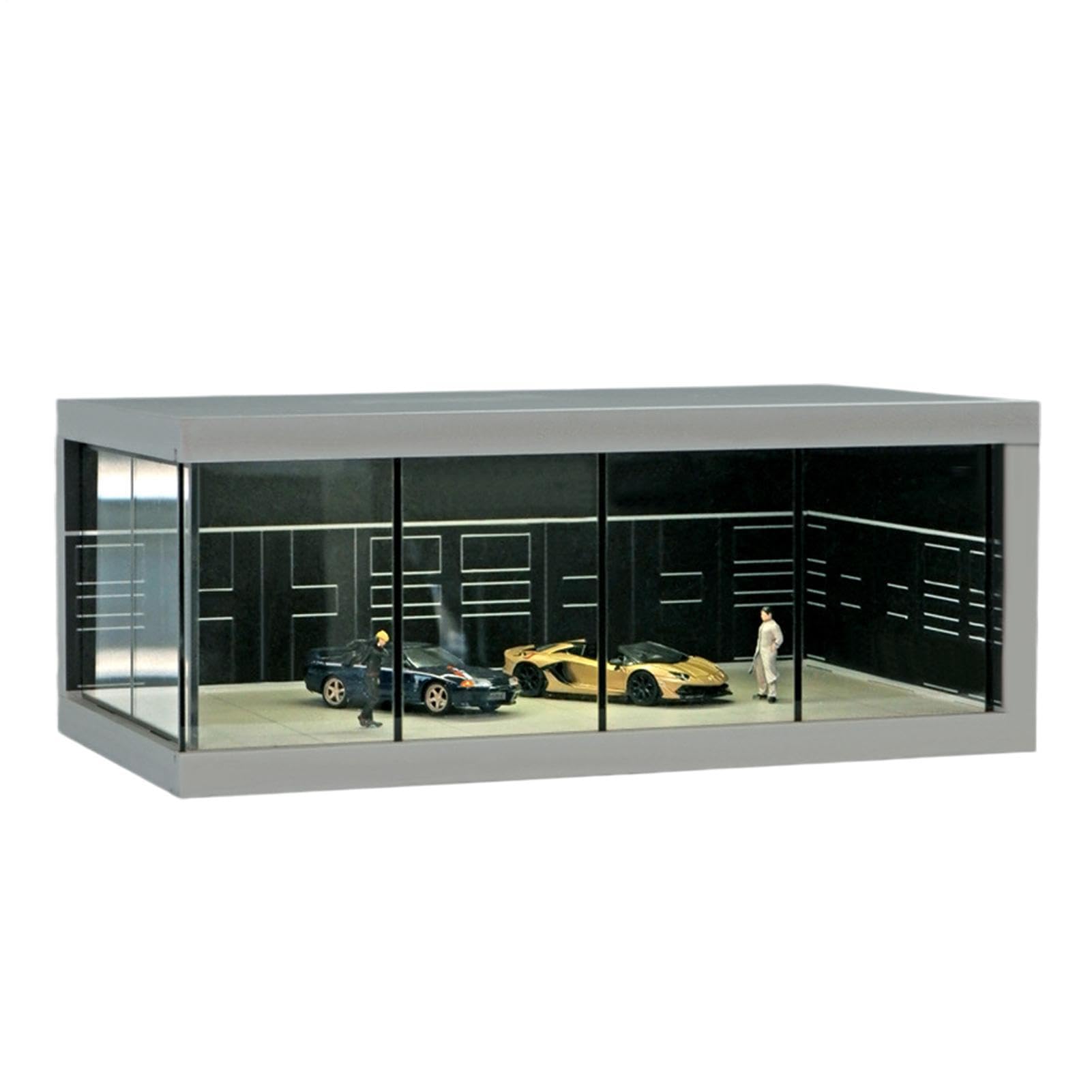 Vitrina Para Modelos De Coche Vitrina Iluminada Apilable Ahorra Espacio