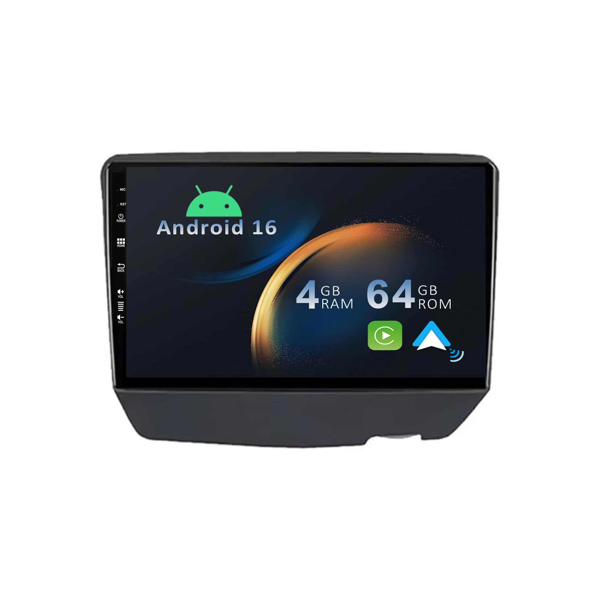 YUNTX[4+64G]Android 16 2 Din Radio con navigazione per Toyota Yaris Vitz XP10 Square Echo 1999-2005-[Integrato CarPlay/Android Auto/DSP/GPS/Bluetooth 5.0/MirrorLink/Controllo del volante]-IPS 9" Touch