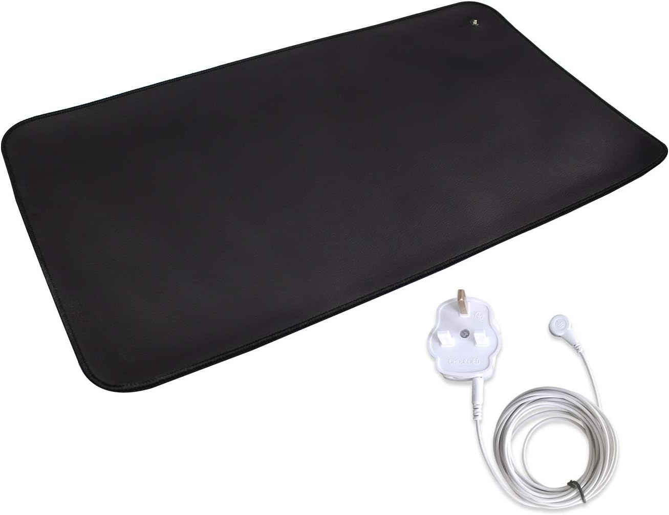Earthing Mat 33x60cm. Good for Under Desk, Table Top, Sofa. Sleep Better, Recover More. Easy to Clean. UK Plug…