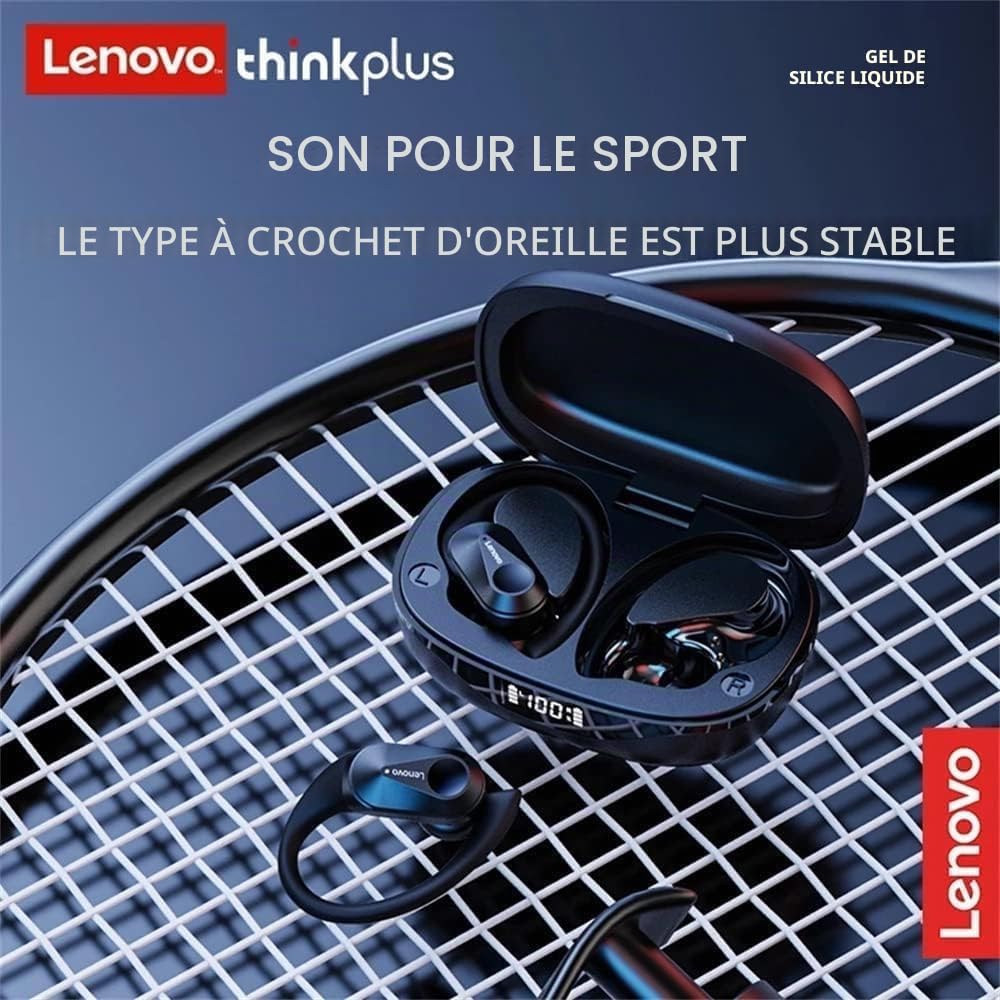 Lenovo LivePods LP75 Oreillettes Bluetooth 5.3 Sport Gym/Running Crochet d'oreille