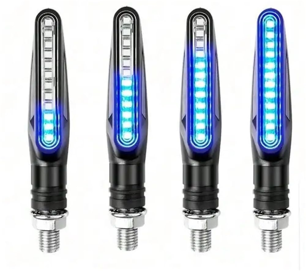 Intermitentes universales para moto de 12V impermeables IP68 con luz trasera integrada 8