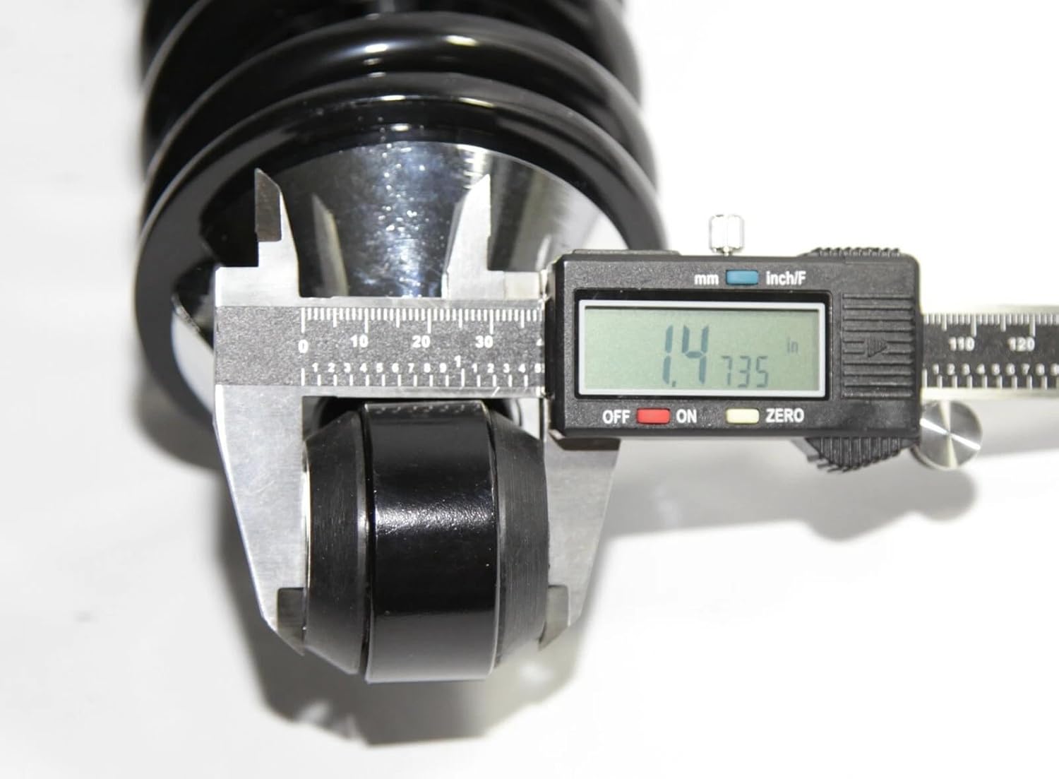 Universal Rear Shock Damper, Adjustable Rear Street Rod Coil Over Shock Coilover w/350 Pound Black Coated Springs