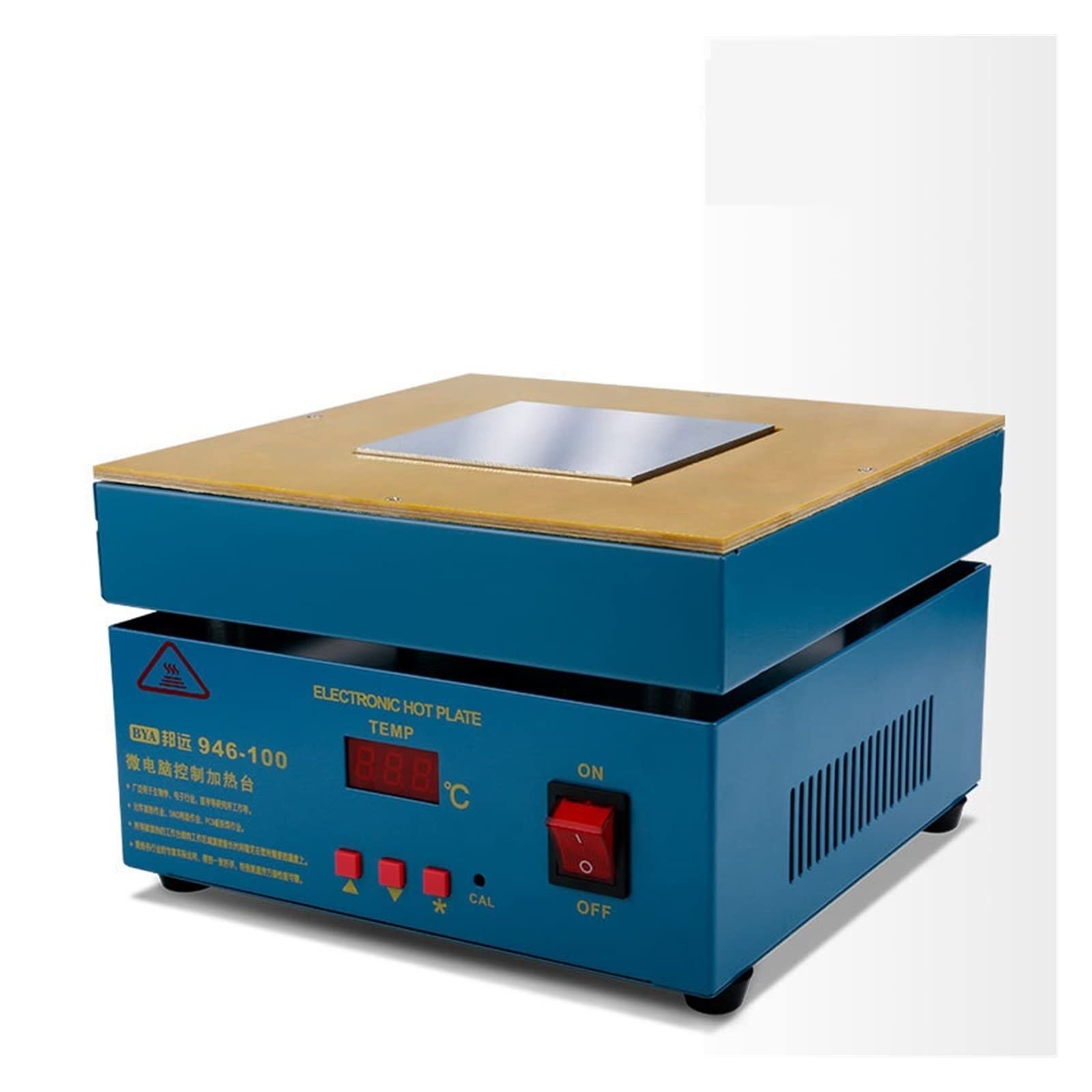 850W 946C Electronic Hot Plate Preheat Preheating Station 200x200mm for PCB, SMD Heating Work(100mmX100mm)