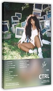 ZCXH SZA Ctrl Album Signature (2) Canvas Poster Wall Art Decor Print Picture Paintings for Living Room Bedroom Decoration Frame 08x12inch(20x30cm)