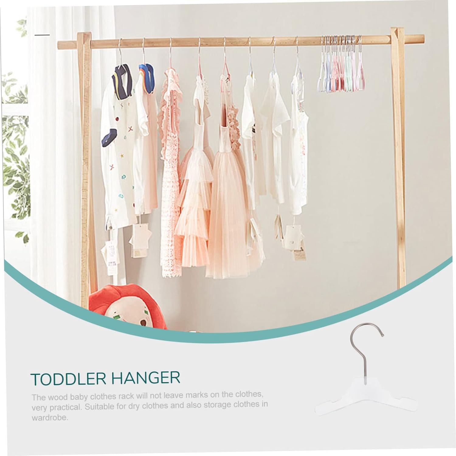 DOITOOL Dog Apparel Hanger Pet Hanger Coat Hangers Dog Clothes Dog Collar Hanger Puppy Anti-skid Clothes Hanger Mini The Dog