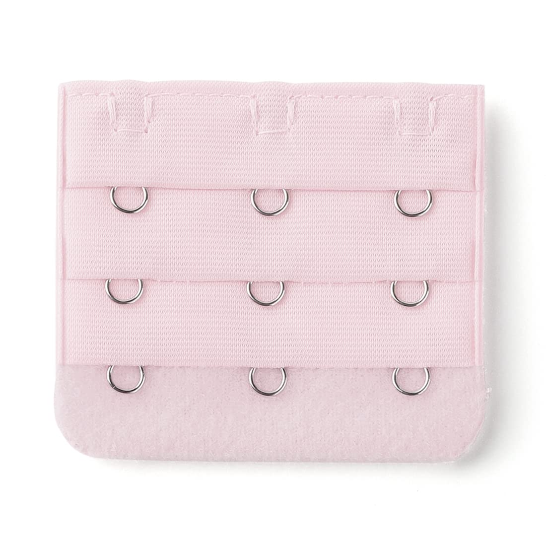 Sourcing Map Women's Pink Elastic 3 Rows 3 Hooks Clip On Band Extension Strap Bra Extender