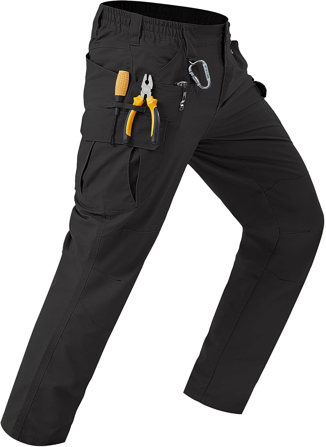 Lightweight Ripstop Men’s Cargo Pants: Water-Resistant, 7-Pocket Hiking & Tactical Gear