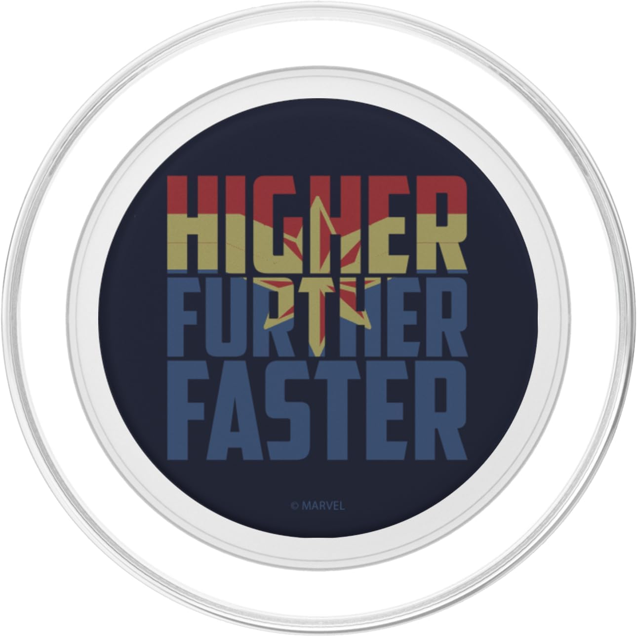 Marvel Captain Marvel Higher Further Faster Fill PopSockets PopGrip for MagSafe