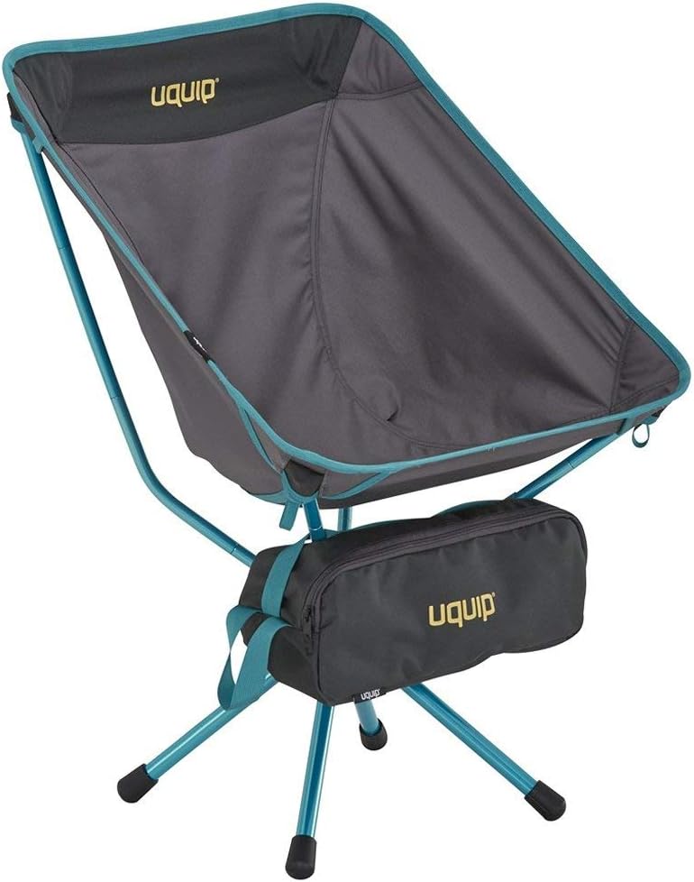 Uquip Three Sixty - Lightweight 360ยฐ Swivel Camping Chair - Grey
