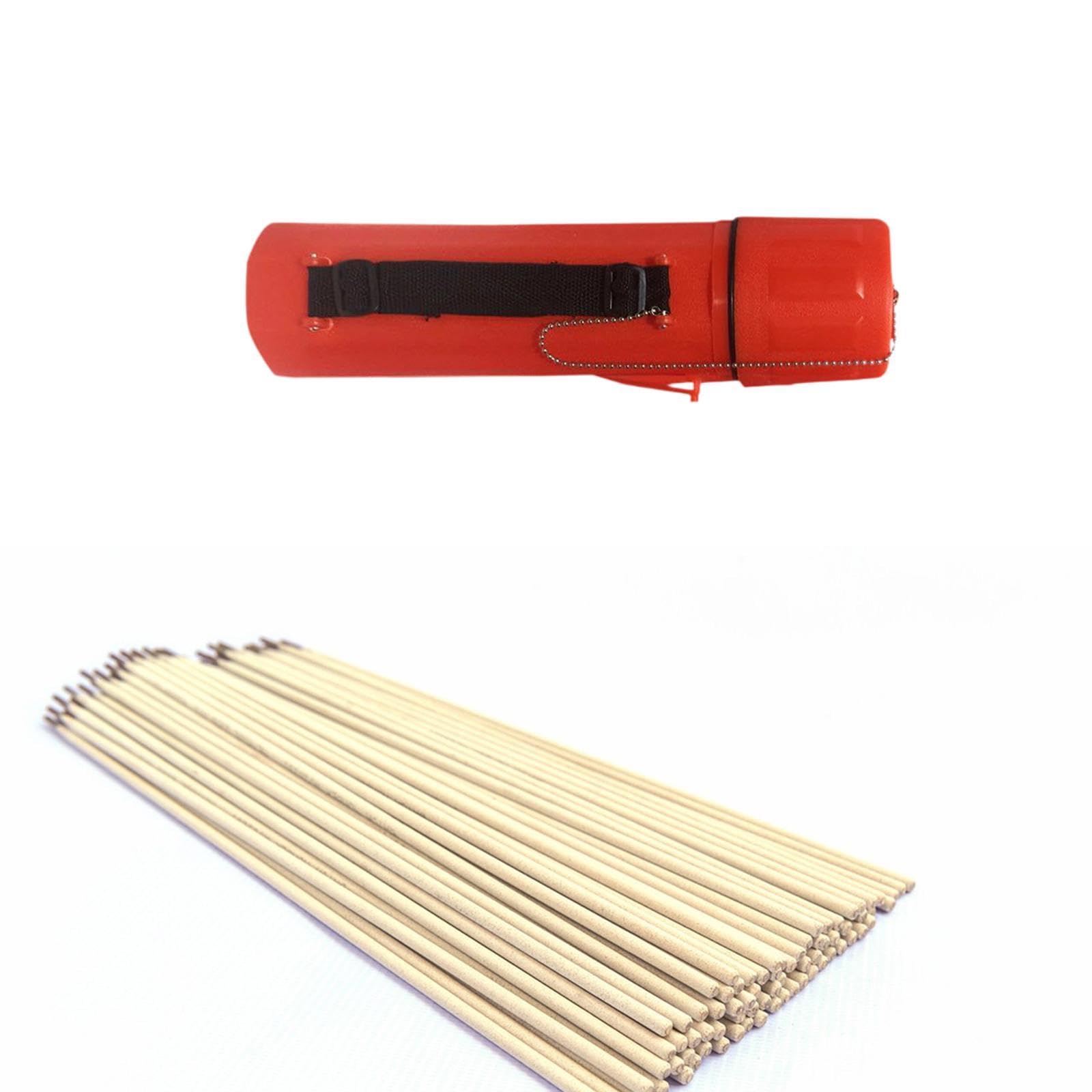 MotiveTech Welding Rod Storage Tube – PE Plastic Container, Waterproof & Sealed, Portable (14.96 X 3.23 Inches), For Electrode Organization In Workshop