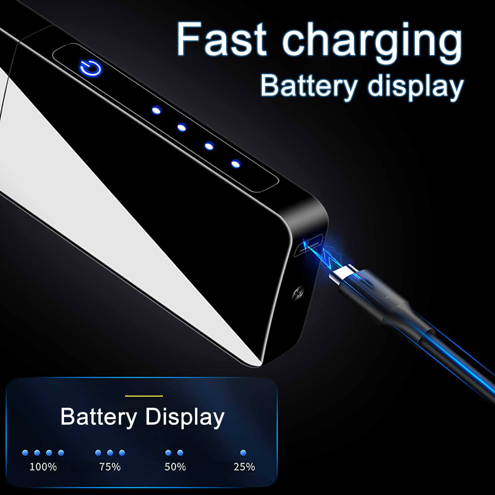 Zapalniczka USB typu C ładowalna zapalniczka elektroniczna wiatroszczelna bezpłomieniowa bez butanu zapalniczka elektryczna, szara