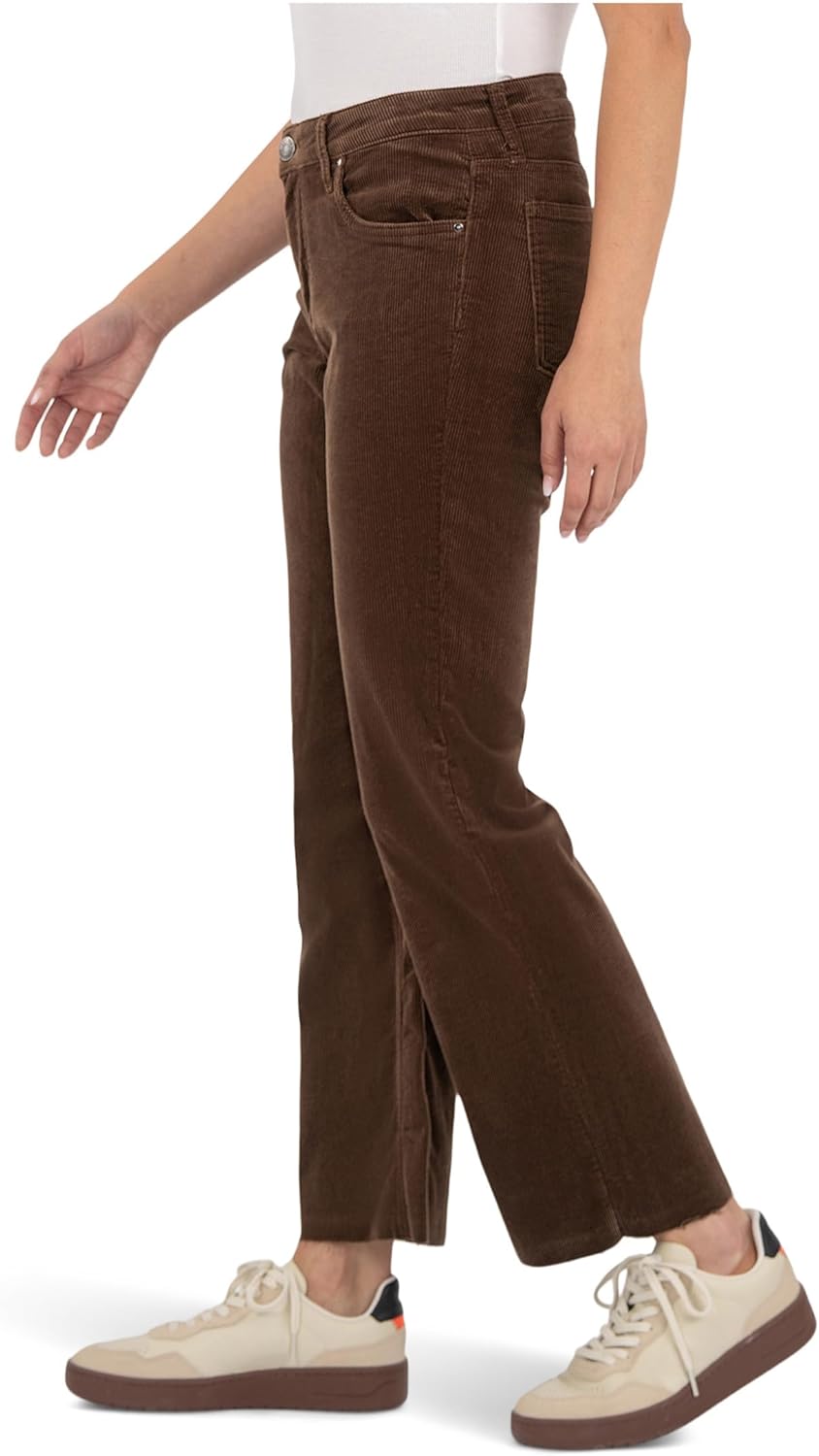 KUT from the Kloth Womens Kelsey Mid Rise Ankle Flare-Inset Leg - Image 2