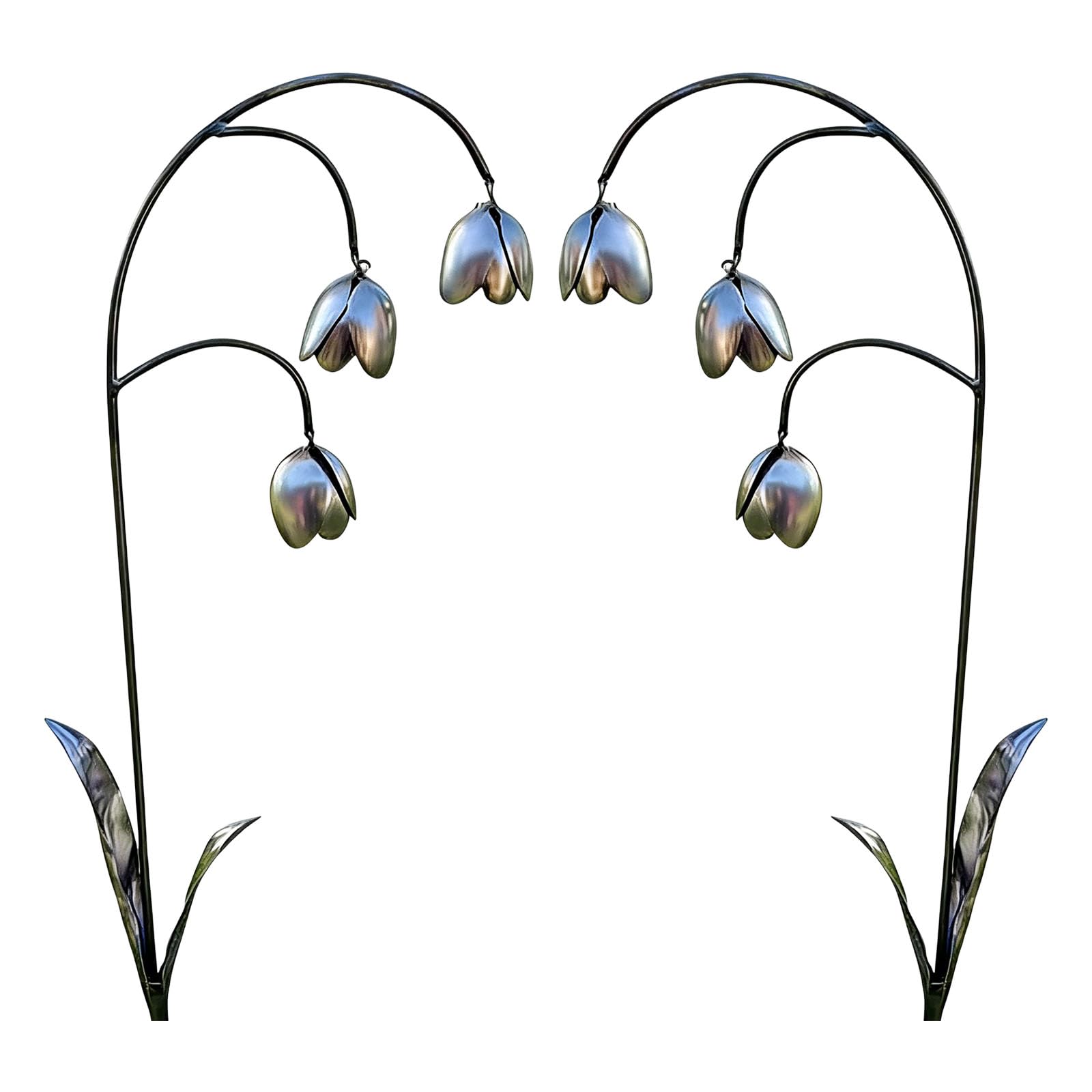 Msioytog Garden Statues Decorative Metal Stakes Decoration Garden Stake Sculpture for Porch Pathway Deck Mom Vertical Deck Piece