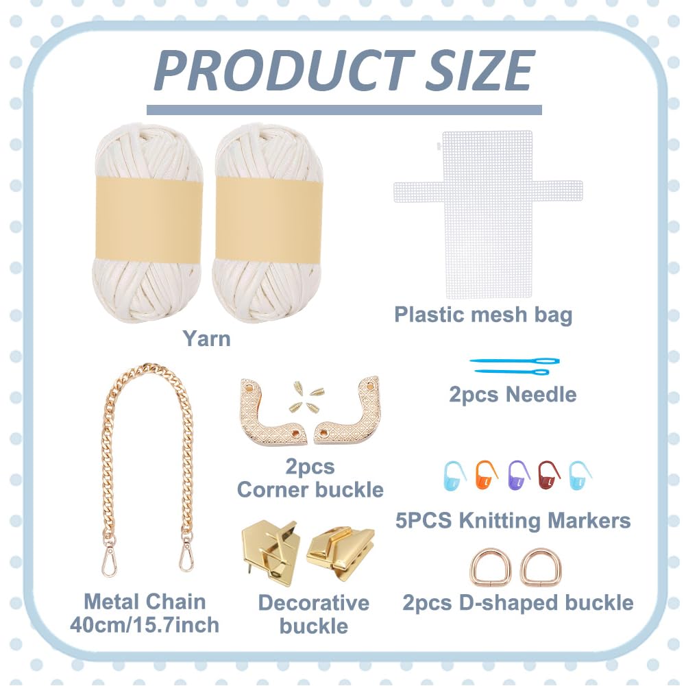 FREEBLOSS DIY Taschenset Aus Kunststoff Canvas Handgefertigtes Stricktaschenset Netz Kunststoff Canvas Platten Zum Taschenherstellen Bastelzubehör Für Handtaschen Und Stickereien (Weiß)
