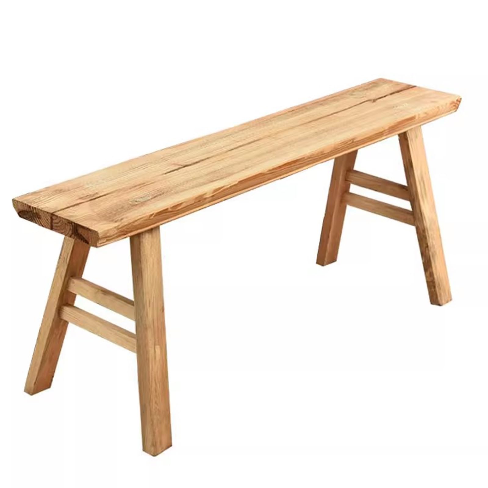 Banc de jardin en bois lisse pour couloir élégant ou terrasse extérieure