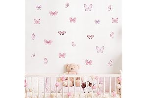Butterfly Corner Wall Stickers with 34Pcs for Wall Decorations
