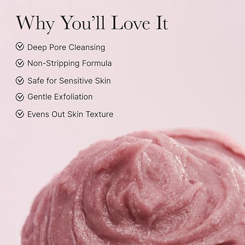 Miniatura 3 de Arencia Rosehip Brightening Rice Mochi - Limpiador facial y exfoliante diario, hidratante, exfoliante y limpieza profunda, todo tipo de piel con