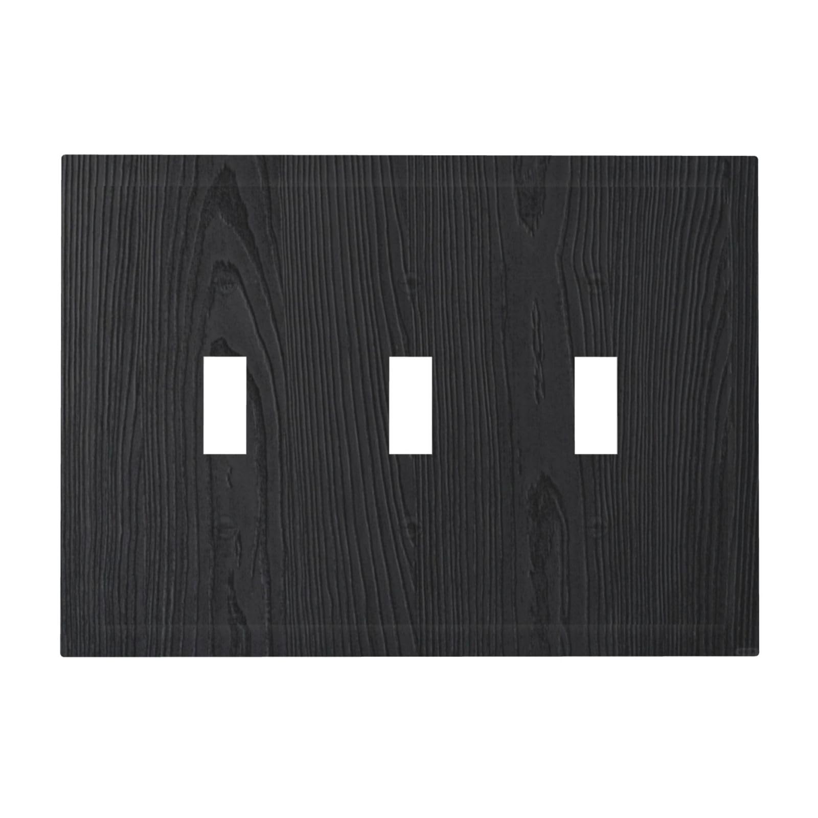 Vintage Wood Switch Plates - Black Rustic Wall Decor -8 Vintage Wood Switch Plates - Black Rustic Wall Decor -8