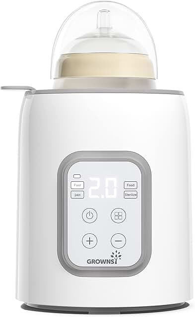 Bottle Warmer, GROWNSY 8-in-1 Fast Baby Milk Warmer with Timer for Breas...