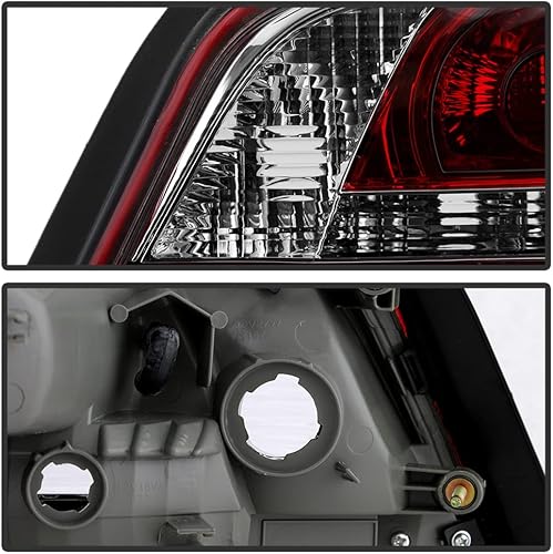 Miniatura 4 de ACANII - Para Nissan Altima 4 puertas Sedan 2013 2014 2015 [Estilo de fábrica OE] Luces traseras de repuesto para lámparas de freno