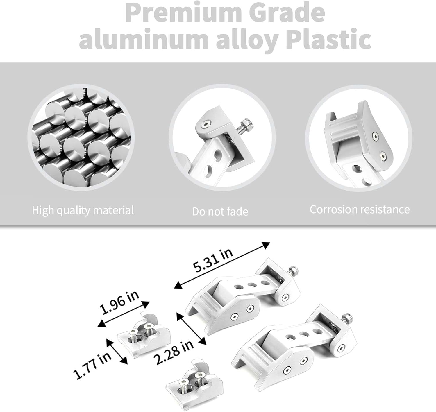 Hood Latch Stainless Steel Hood Catch Kit Compatible with Jeep Wrangler 1997-2006 Jeep Wrangler TJ(White)