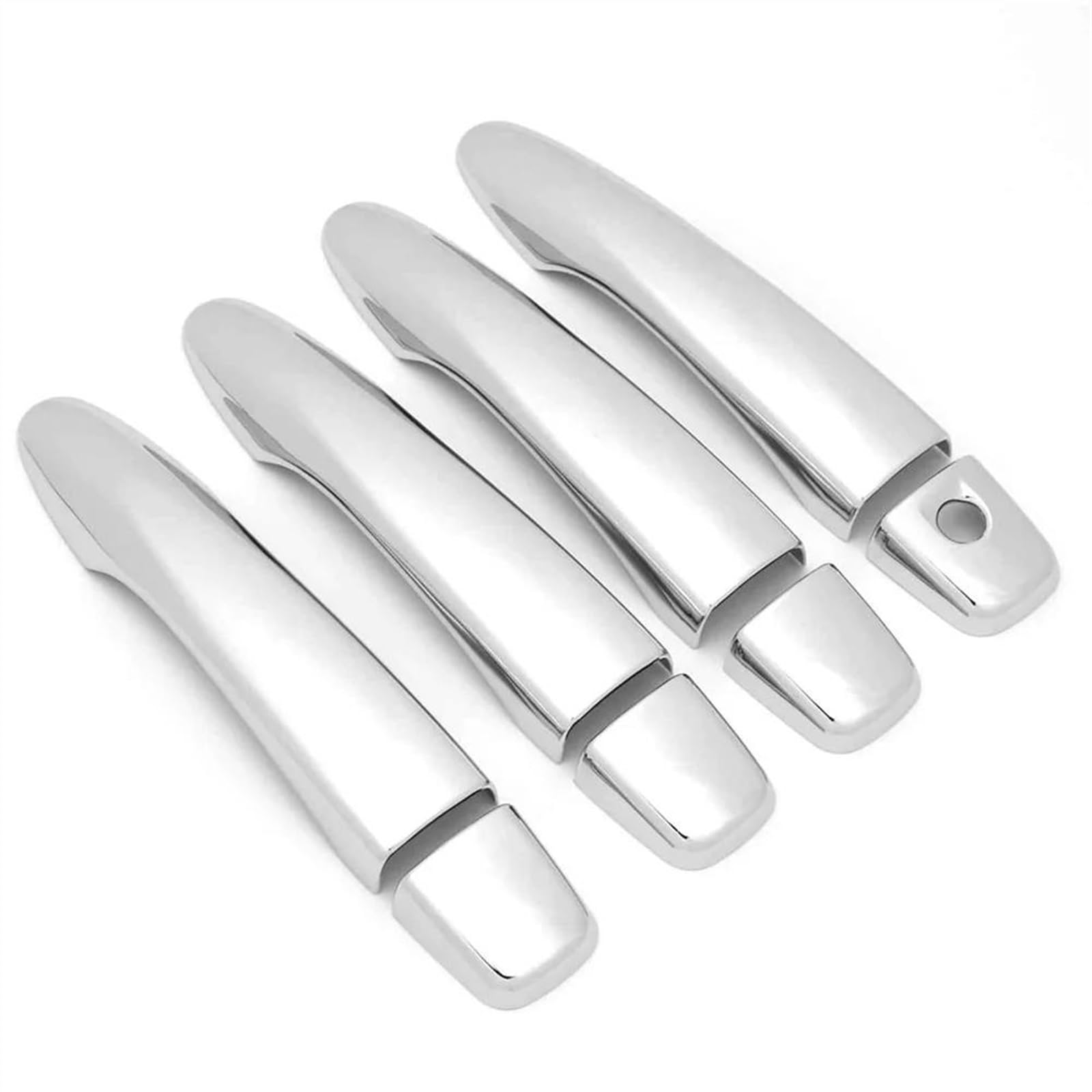 Kjhopy Silver A Car Accessories Exterior Door Handle Bowl Trim Cover Frame For Nissan X-Trail Xtrail T32 Mk3 2014-2019 Exterior Door Handle(Silver A)