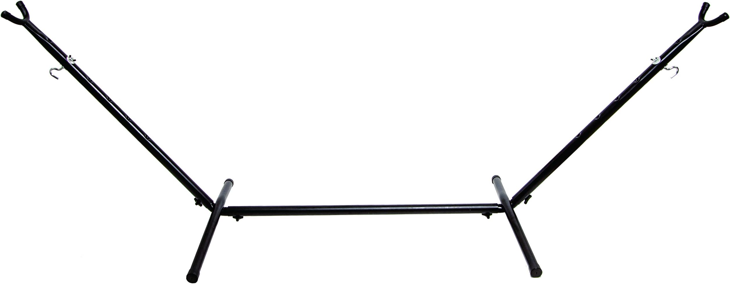 Elevon Heavy Duty Adjustable Steel Hammock Stand, 9-Foot, 450-Pound Capacity, Weather Resistant, Easy to Assemble, Carbon Black