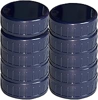 Vista 15 de 10 tapas de plástico corlored para frascos de conservas, tapas de almacenamiento a prueba de fugas, compatibles con tarros Mason de silicona, tapas