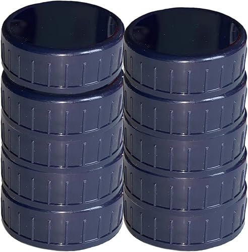 10 tapas de plástico corlored para frascos de conservas, tapas de almacenamiento a prueba de fugas, compatibles con tarros de silicona Mason (tapas