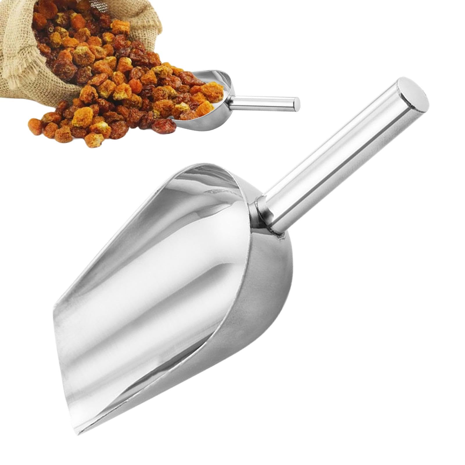 Pelle à Glace Et Nourriture En Acier Inoxydable - Cuillère Multifonction Pour Glaçons, Bonbons, Buffet Et Cuisine