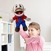 Jeffy Puppet Plush Toy Doll,Mischievous Funny Puppets Toy with Working Mouth,Soft Hand Puppet for Play House, for Halloween
