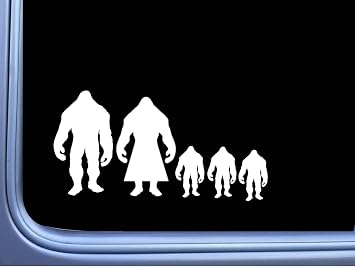 EZ-STIK Bigfoot Family Sticker M308 8 Inch Decal sasquatch squatch yeti window