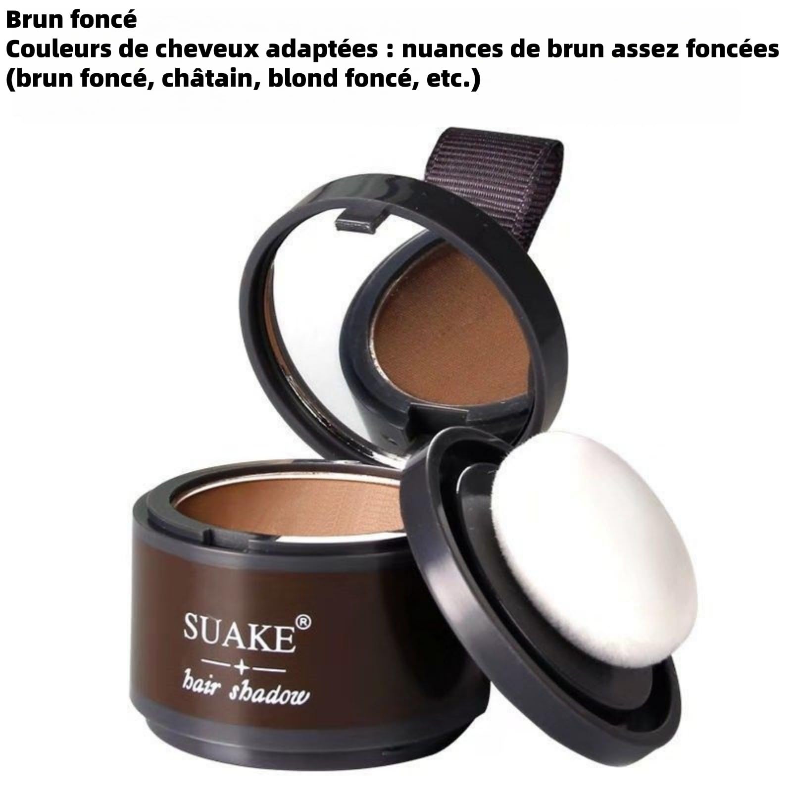 Namilka Poudre Cheveux Waterproof,Poudre pour Racines de Cheveux,de Retouche Instantanée,Camouflage des Cheveux Gris,Résultat Naturel