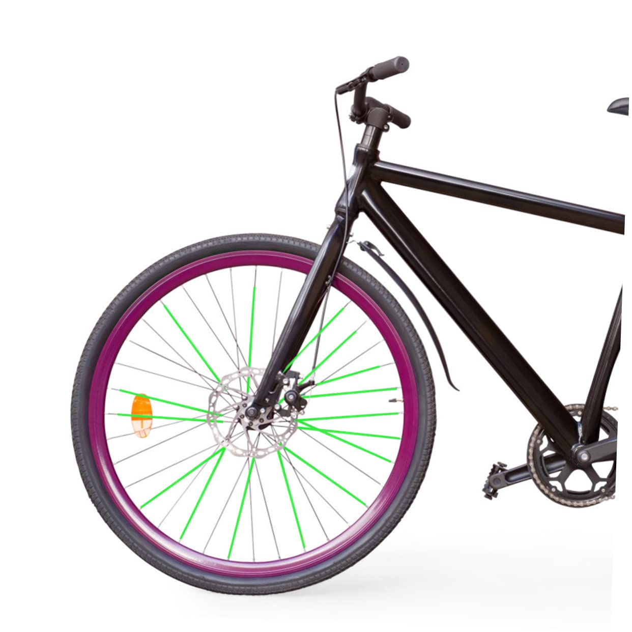 BESPORTBLE 1 Set Bike Wheel Decorative Bushing Wheel Cover for Mountain Bike Warning Strip Security Tape