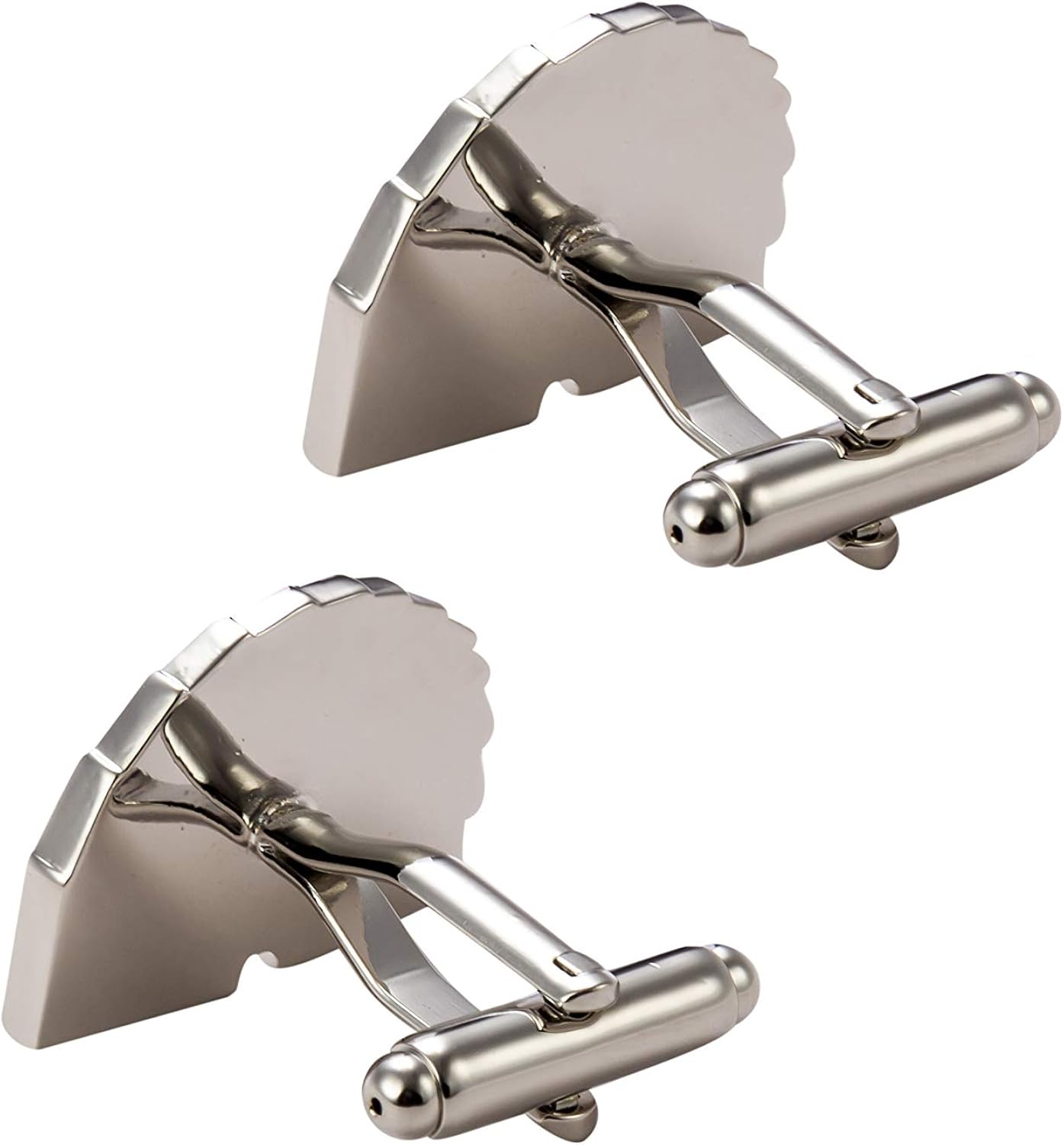 Knighthood Playing Card Cufflinks for Men Silver - Image 3