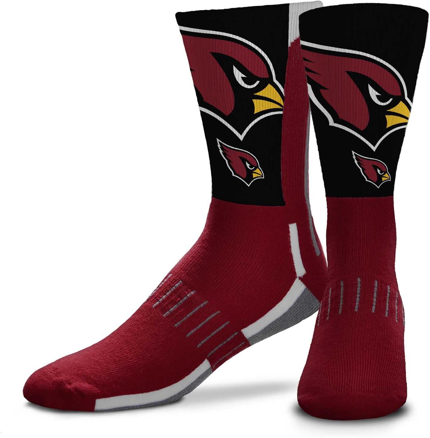 For Bare Feet NFL Youth V Curve Socks - Machine Washable - Poly-spandex blend - Perfect Fit and Durability for Active Young