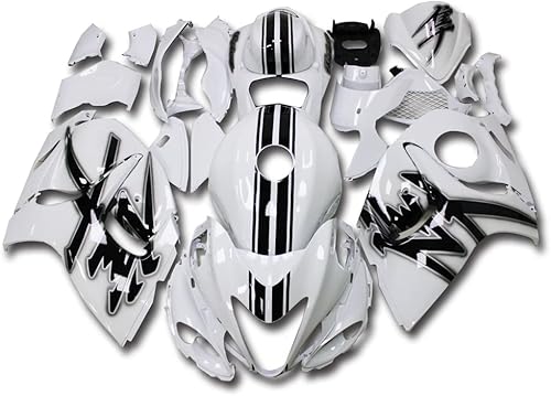 Carenado completo blanco negro para Suzuki 2008-2019 GSXR 1300 Hayabusa Gen2 inyección ABS plástico Carrocería juego de carrocería del mercado de