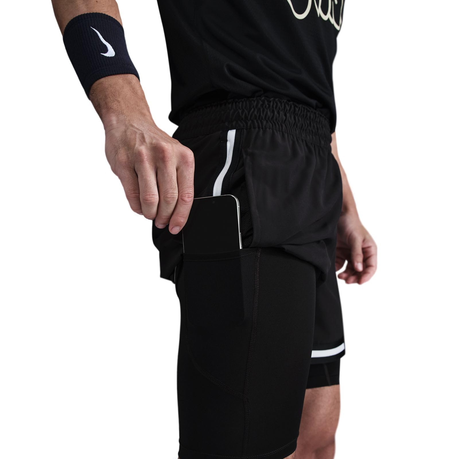 Nike - Nike Dna Dri-Fit 2-in-1-basketballshorts (Ca. 10 Cm, Herren), Dri-Fit Pantaloncini da Basket 2 in 1 (Circa 10 cm, da Uomo) Uomo