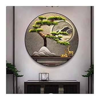 Amazon.co.jp: 掛け絵を飾る 玄関ドアに面した新しい中国風の光