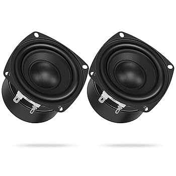 BMB 252Vウーファー 2個セット 動作確認済み…良い品。 Amazon.co.jp: DROK 車載7.6cmサブウーファー 2個 4Ohm 25WHiFi