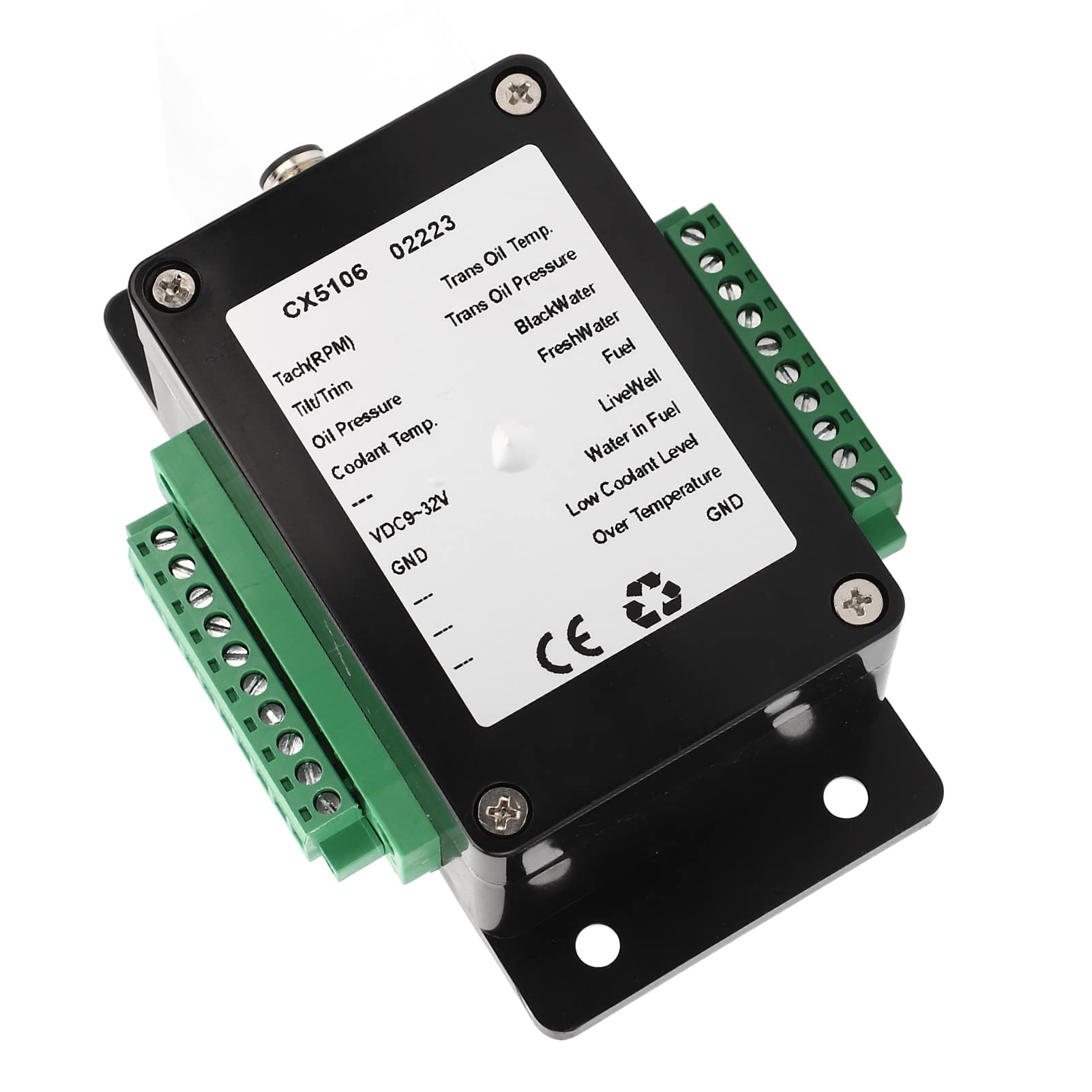 Akozon NMEA 2000 Scatola Convertitore Sensore IP67 Yacht Marino Impermeabile 13 Sensori