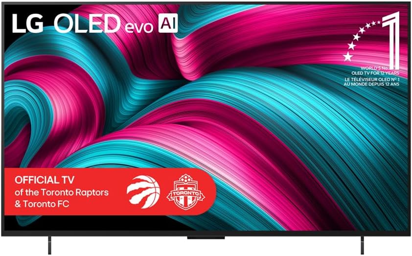 LG 42-Inch C5 OLED evo 4K Smart TV - α9 AI Processor 4K Gen 8, Alexa Built-in, Up to 144Hz Refresh Rate, HDMI 2.1, G-Sync, FreeSync, VRR, WebOS 25, Dolby Vision (OLED42C5PUA, 2025) (Renewed)