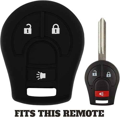 Miniatura 3 de KeyGuardz - Carcasa exterior de goma suave para llave de coche sin llave para Nissan Rogue Juke CWTWB1U751 (paquete de 2)