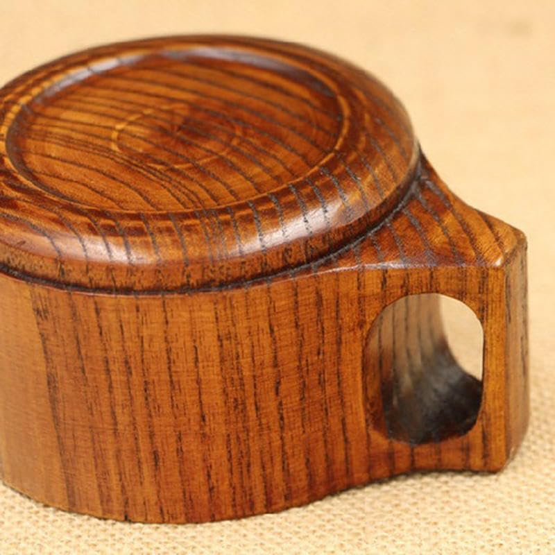 Wooden bowl Japanese protection double ears anti bowl jujube wood handle creative tablew